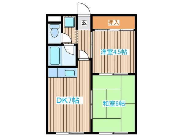 中央マンションの物件間取画像